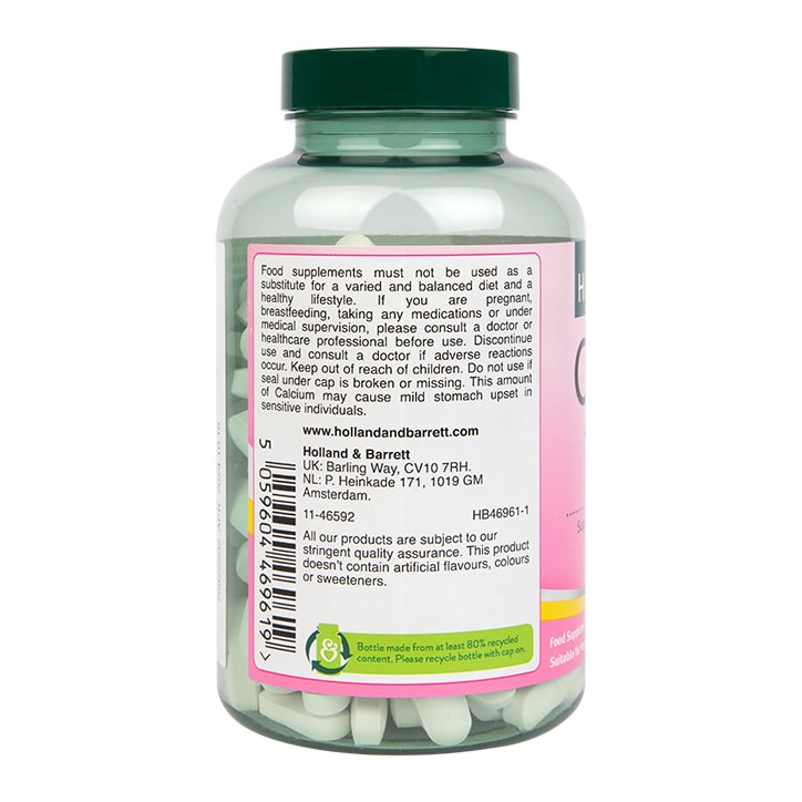 Holland & Barrett Calcium + Magnesium & Vitamin D 180 Tablets